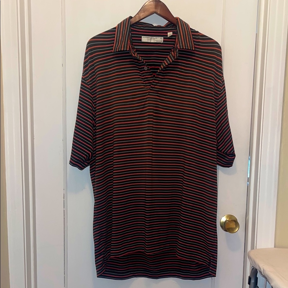 [carnoustie] Striped Men’s Golf Shirt
